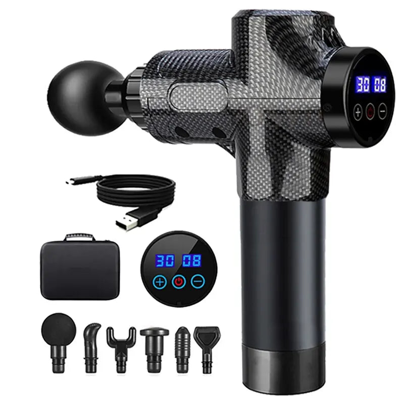 Set de 6 cabezales intercambiables para masaje muscular de tejido profundo